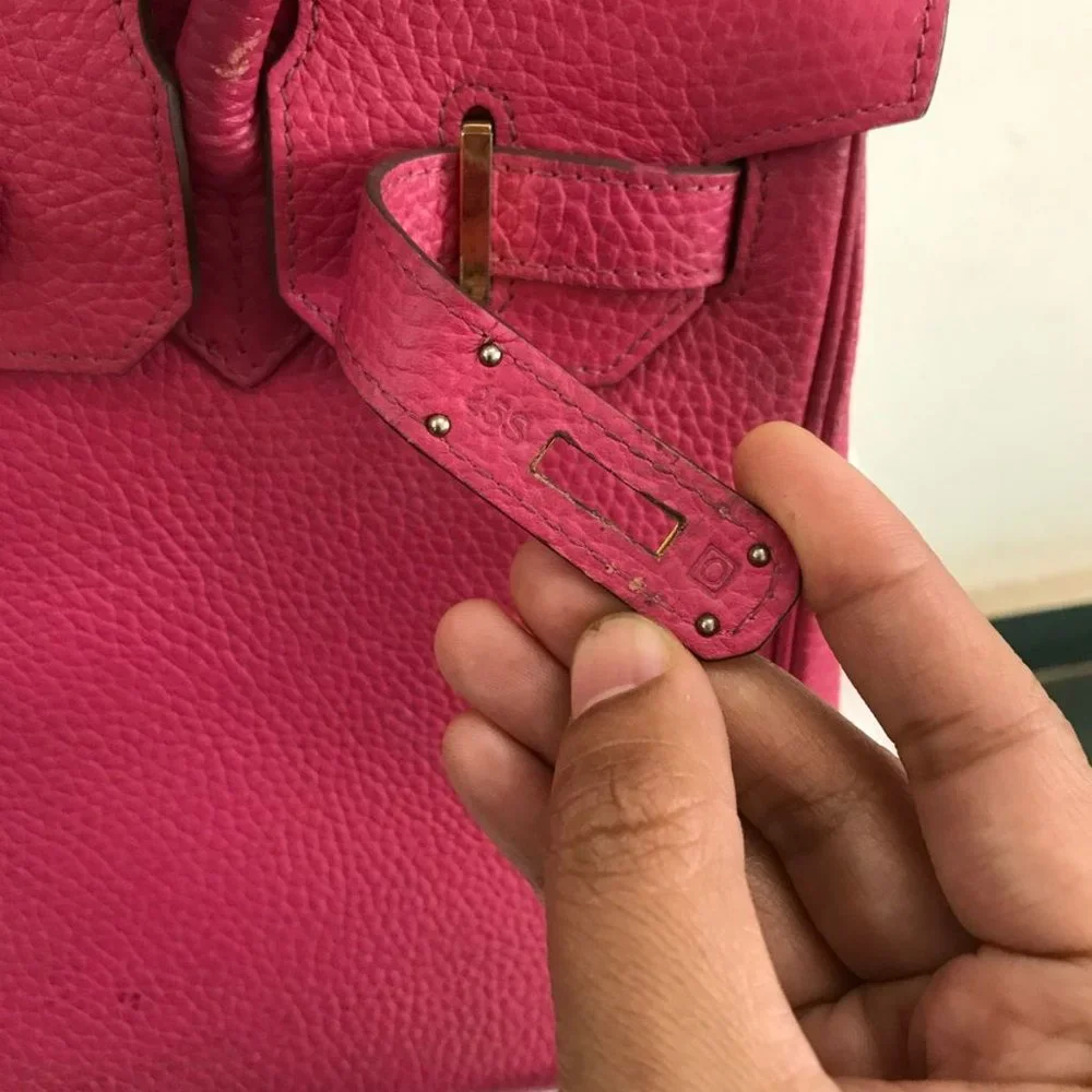 Hermes Birkin Handbag Rose Pourpre Togo With Gold Hardware 32 Pink - Picture 8 of 12